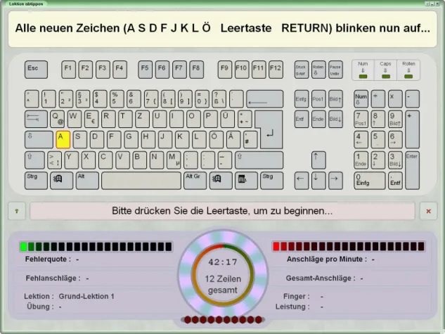 Bild: Tippmaster 3.4.0: Tippen lernen wie ein Profi