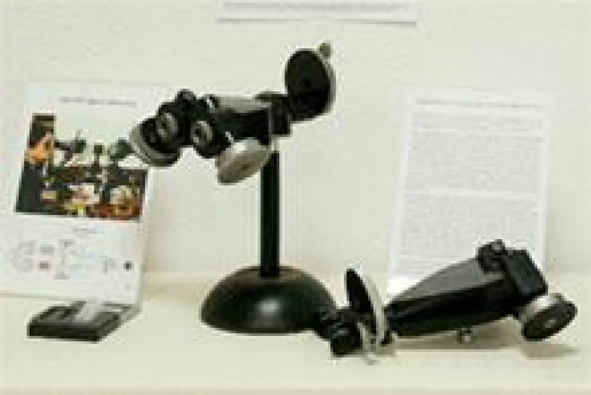 Historische Photometer in der Ausstellung 