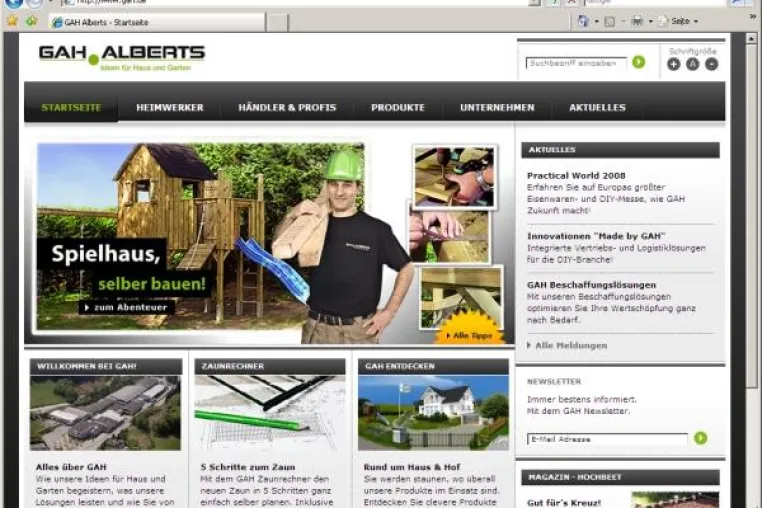 kernpunkt optimiert den Internetauftritt der GAH Alberts Bild: kernpunkt optimiert den Internetauftritt der GAH Alberts