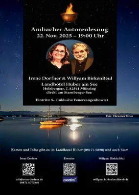 Bild: AMBACHER AUTORENLESUNG am Starnberger See 22. November 2025
