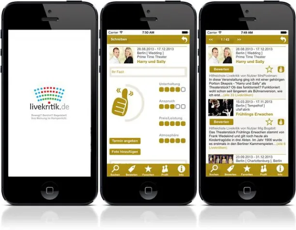 Bild: „App bricht elitären Charakter der Kulturkommunikation auf.“ Launch der neuen livekritik-App für iOS