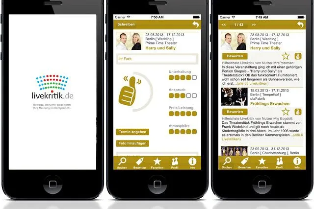 Bild: „App bricht elitären Charakter der Kulturkommunikation auf.“ Launch der neuen livekritik-App für iOS