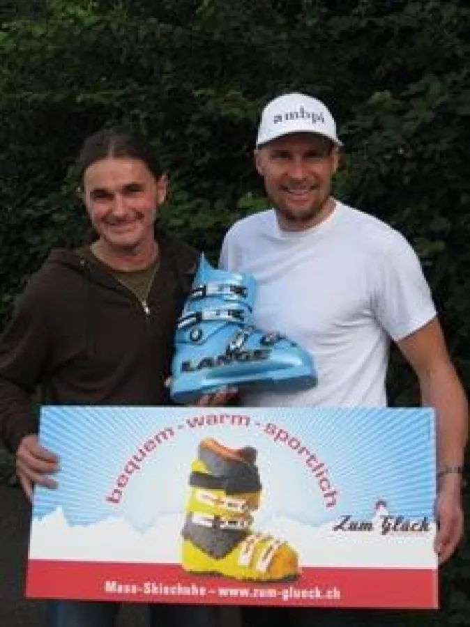 Marco Büchel (r.) und Christoph Lienhard von ZUMGLÜCK