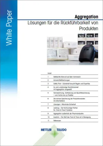 Bild: Neues METTLER TOLEDO White Paper: Lückenlose Rückverfolgbarkeit mittels Aggregation