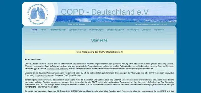 Bild: Der COPD-Deutschland e.V. stellt seine neue Homepage vor