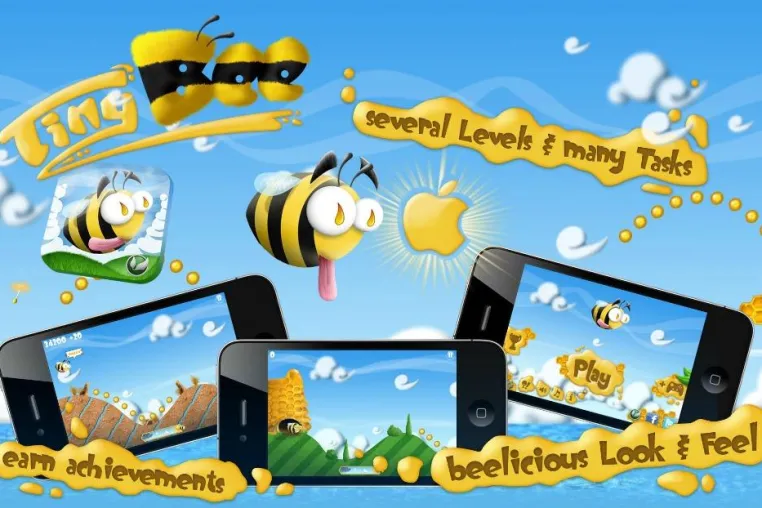 Bild: “Tiny Bee” ab Freitag den 16.09.11 zum Download im Apple App Store erhältlich