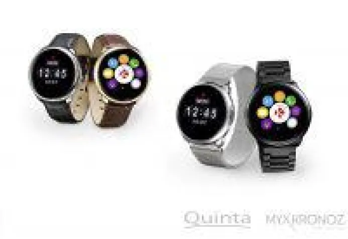 Bild: Smartwatch ZeRound Premium von MyKronoz mit Echtleder- oder Metall-Armband