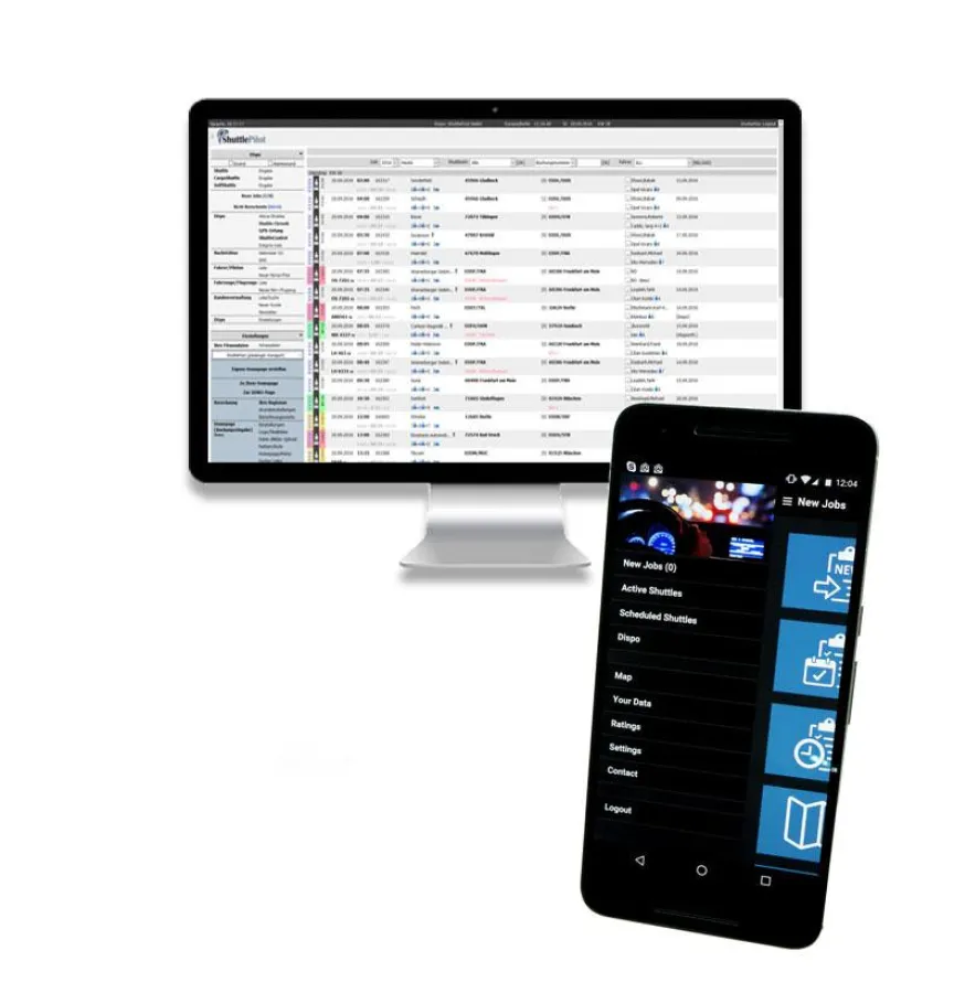 ShuttlePilot am PC und als APP
