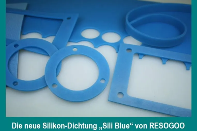 »Sili Blue« von RESOGOO: Hoch widerstandsfähige Silikon-Dichtung für den industriellen Einsatz Bild: »Sili Blue« von RESOGOO: Hoch widerstandsfähige Silikon-Dichtung für den industriellen Einsatz