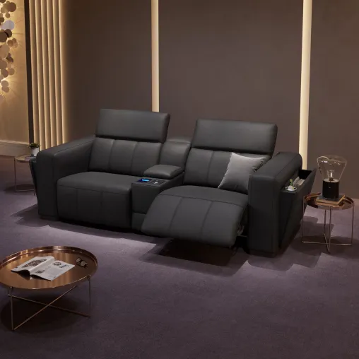 Bild: Luxus im Heimkino: Kinosofa Ancona mit technischen Highlights