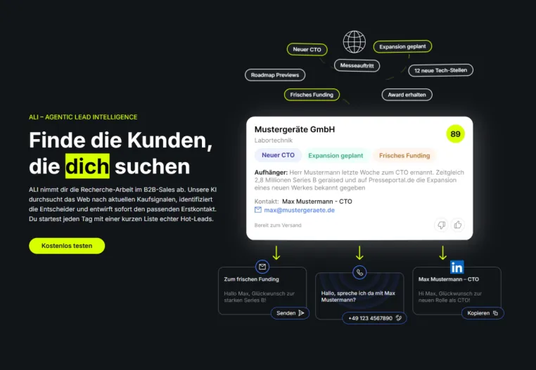 Top 5 KI-Tools für B2B-Leadgenerierung in Deutschland Bild: Top 5 KI-Tools für B2B-Leadgenerierung in Deutschland