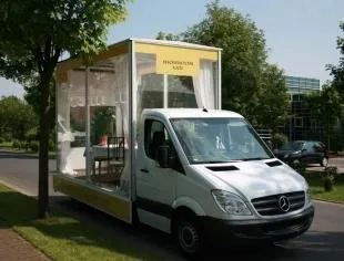 Mobiler Showroom mit dem Showroom Van Bild: Mobiler Showroom mit dem Showroom Van