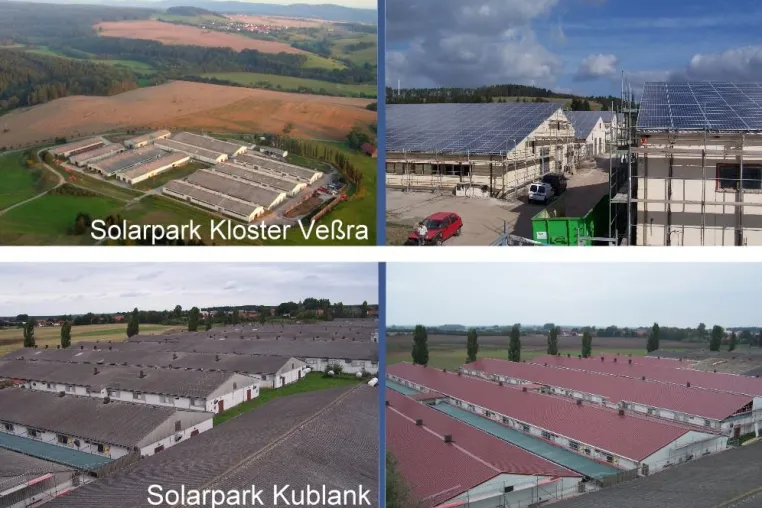 Bild: Neue Photovoltaikprojekte der meridian Neue Energien GmbH