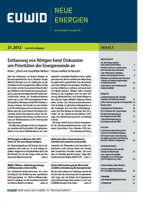Bild: Entlassung von Röttgen heizt Diskussion um Prioritäten der Energiewende an