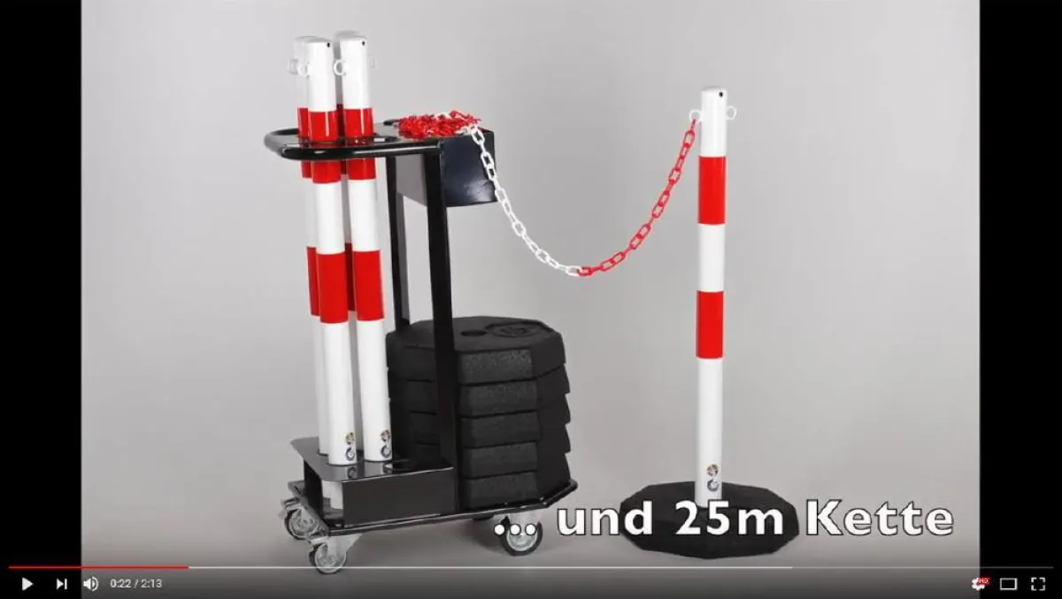 Flexibler Einsatz des Kettenpfosten-Sets