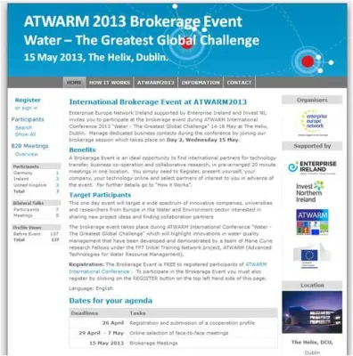 Bild: Water: The Greatest Global Challenge - Int. Konferenz, Networking und Kooperationsbörse, 14.-16. Mai, Dublin