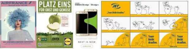 Jahresauswertung b4t Kreativtracking:Air France schneidet mit seinem Motiv als originellste Anzeige in 2016 ab Bild: Jahresauswertung b4t Kreativtracking:Air France schneidet mit seinem Motiv als originellste Anzeige in 2016 ab