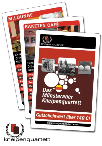 Bild: Das 1. Münsteraner Kneipenquartett ist da - Thekenführer mit Gutscheinheft