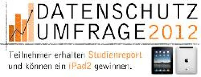 Bild: Start der Datenschutz-Umfrage 2012