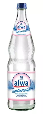 Bild: Pssssssst. Absolut natürlich und still Neu: alwa Mineralwasser naturelle in der 0,7-l-Glasflasche