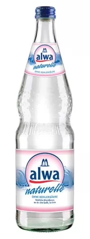 Bild: Pssssssst. Absolut natürlich und still Neu: alwa Mineralwasser naturelle in der 0,7-l-Glasflasche