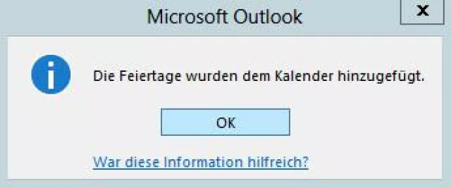 Bild: Wie fügt man Feiertage zum Outlook-Kalender hinzu? - Der QualityHosting-Outlook-Tipp