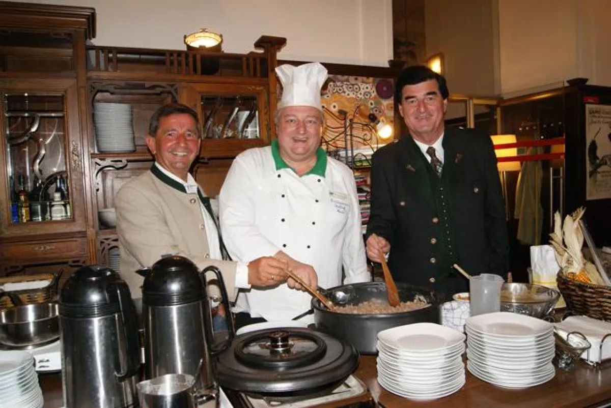 Gustav Ruck, Willi Haider, Alfred Niederl (vlnr.)