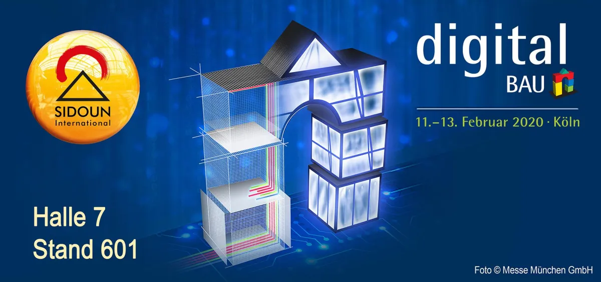 SIDOUN International - der Innovationsführer für AVA-Software auf der Messe digitalBAU 2020 in Köln