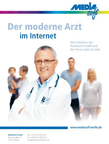 Bild: Der moderne Arzt im Internet