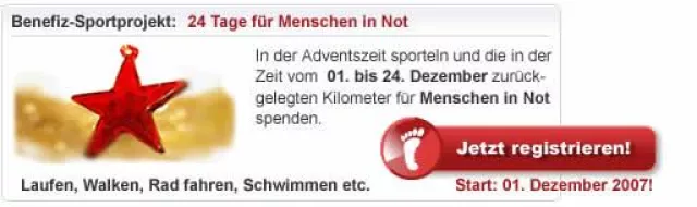 Bild: Sporteln für einen guten Zweck: Benefiz-Sport-Projekt in der Adventszeit