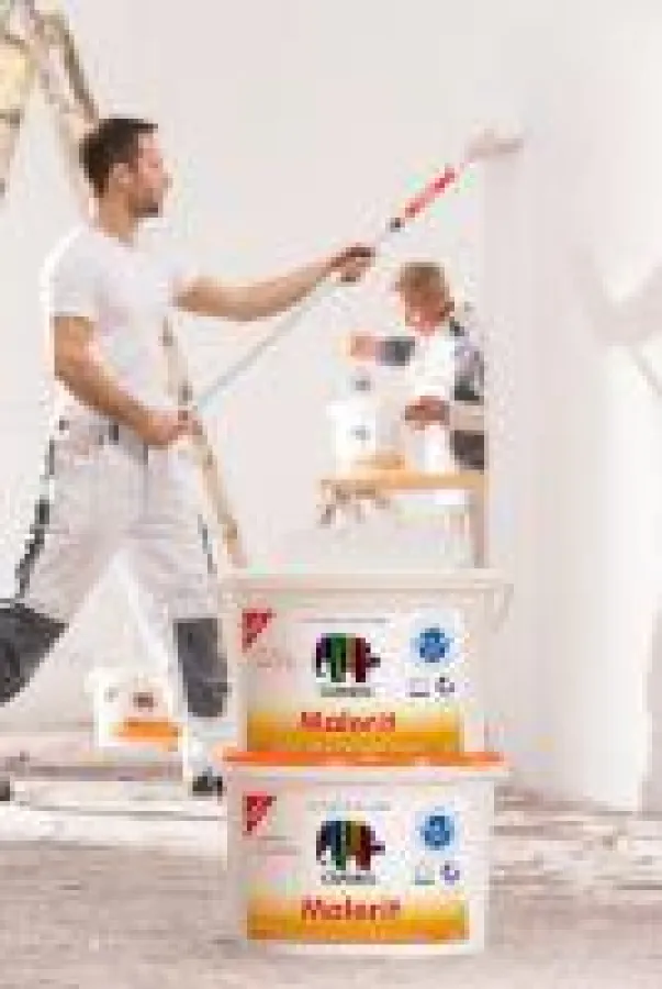 Innenfarbe Malerit ist jetzt mit neuester E.L.F. plus Technologie ausgestattet. (c)Caparol Farben Lacke Bautenschutz