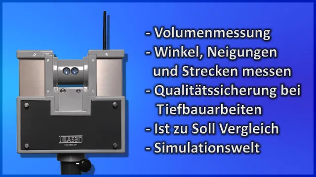 TILAS3D – Das Scansystem für Tiefbau und Vermessung Bild: TILAS3D – Das Scansystem für Tiefbau und Vermessung