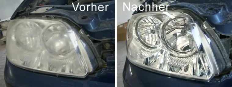 Bild: Scheinwerfer aufbereiten in Leobendorf, Laufen