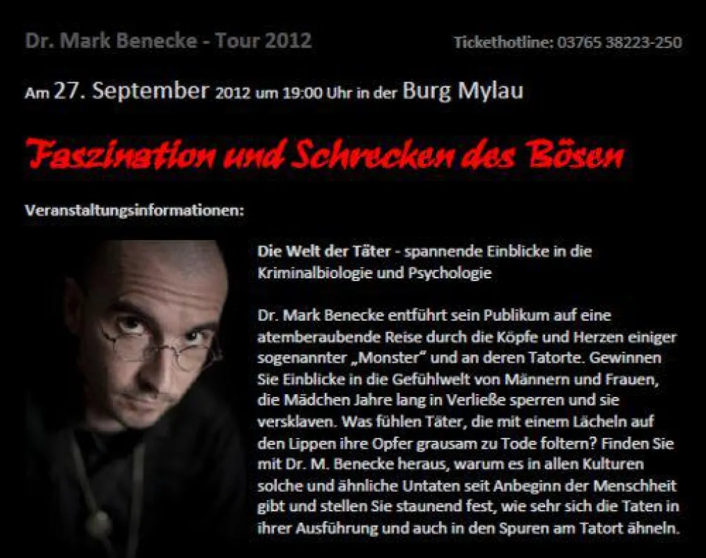Vortrag am 29.09.12 in der Burg Mylau / Vogtland