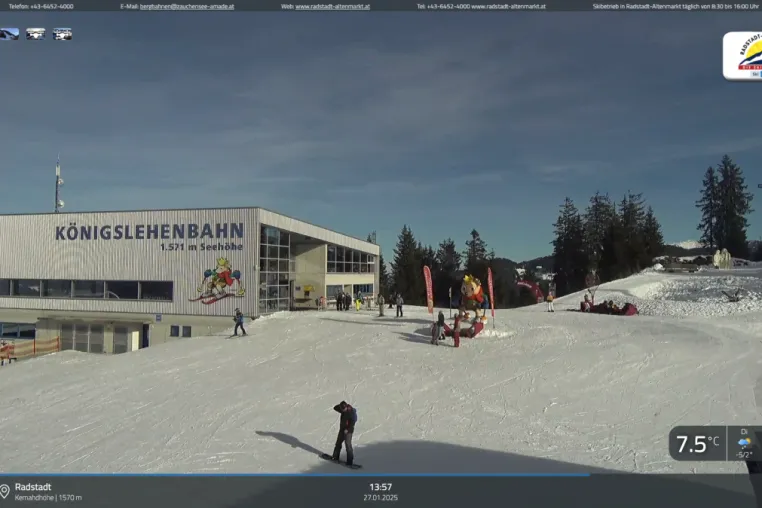 Bild: Live-Webcams in Zauchensee bieten aktuelle Einblicke in Wetter, Schneelage und Besucheraufkommen
