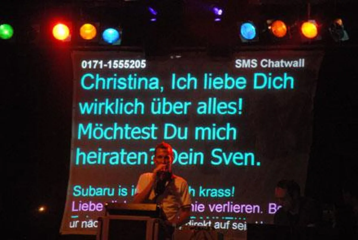 Mobile Marketing mit der SMS Chatwall: Textnachrichten per SMS sind ein hochemotionales Medium
