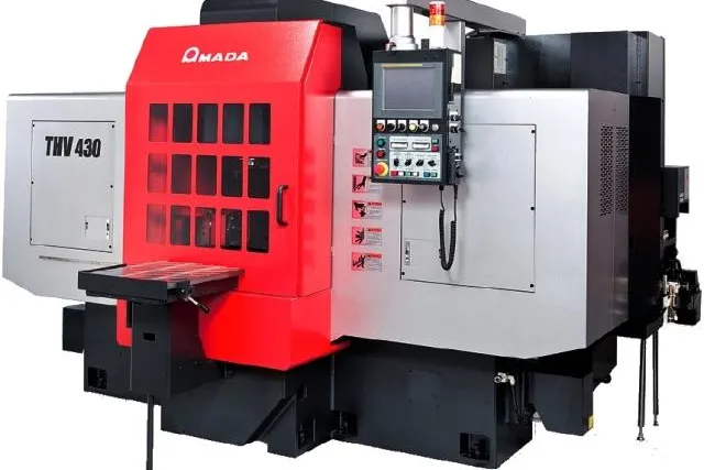 Einfache Bedienung und Top-Performance - AMADA Doppelkopf-Fräsmaschinen der THV-Baureihe Bild: Einfache Bedienung und Top-Performance - AMADA Doppelkopf-Fräsmaschinen der THV-Baureihe