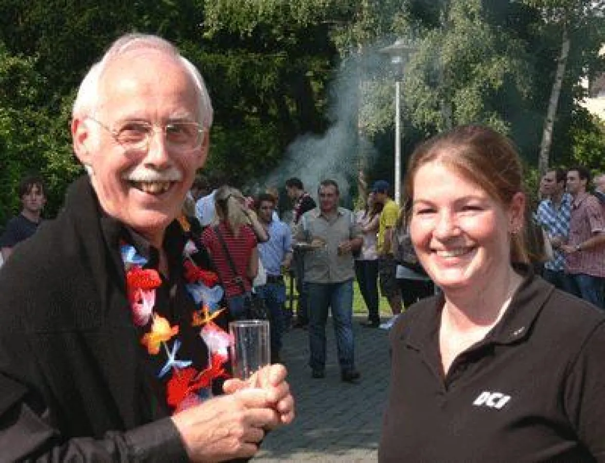 Gründungsrektor Prof. Dr. Jürgen Dröge feierte mit Studierenden und Gästen den Sommer auf dem Campus.