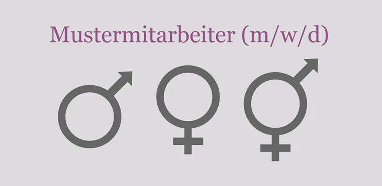 Bild: m/w/d – Das dritte Geschlecht in einer Stellenausschreibung