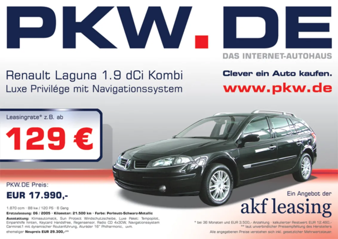 Die Frühjahrsoffensive von PKW.de und akf leasing