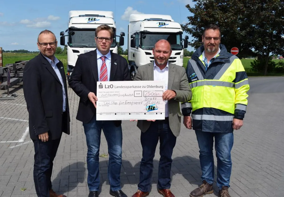 Ingo Schreiber, Robert Hennemann, Joachim Fehrenkötter und Herbert Buß sind von DocStop überzeugt.