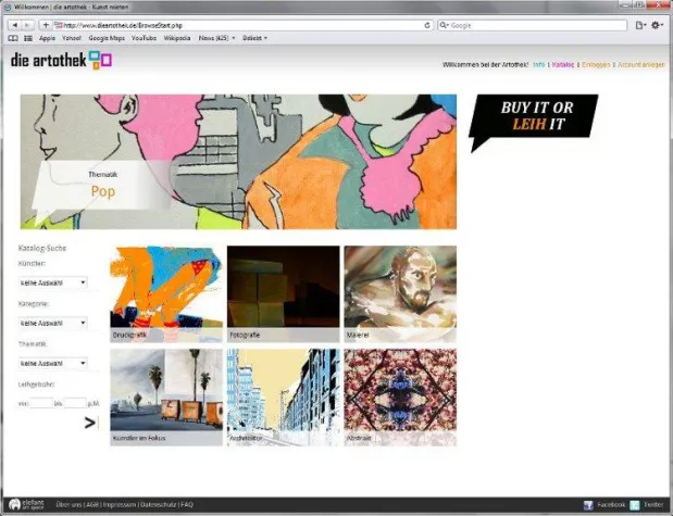 Bild: Der OWNER-LESS Trend erfasst die Kunst: dieartothek.de