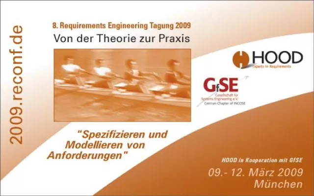Bild: Call for Papers zur REConf 2009 – 8. Requirements Engineering Tagung