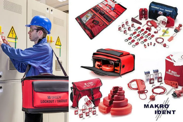 Bild: Lockout-Tagout Sets für die Arbeitssicherheit bei Wartung und Reparatur