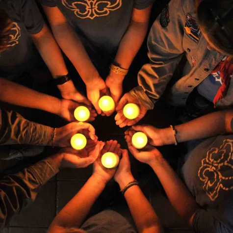 Bild: Essener Fotograf Olaf Eybe schoss Friedenslicht-Motiv 2010