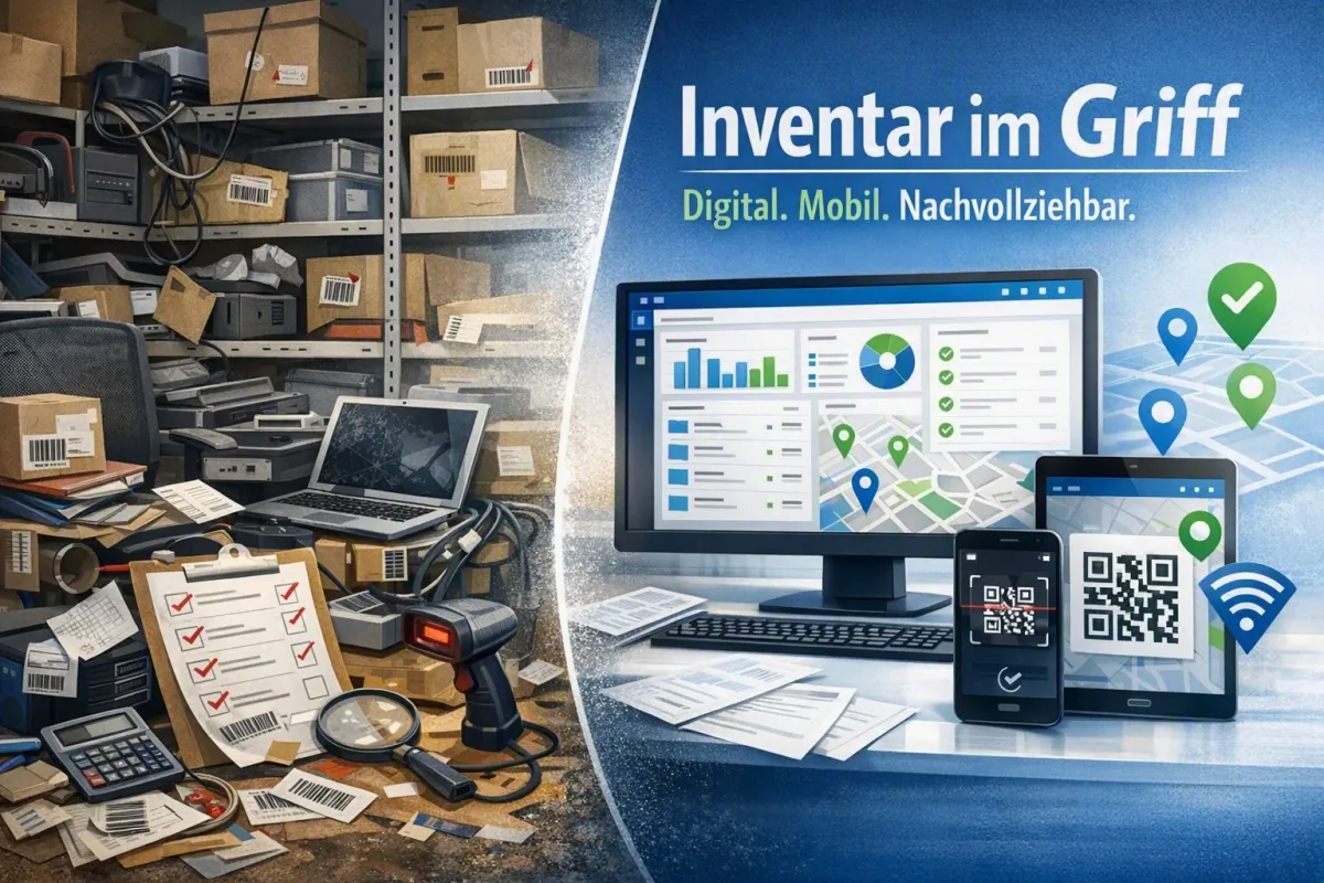 Vom Suchaufwand zur Übersicht: Inventarsoftware macht Bestände digital, mobil und nachvollziehbar ve (© Hoppe Unternehmensberatung GmbH)