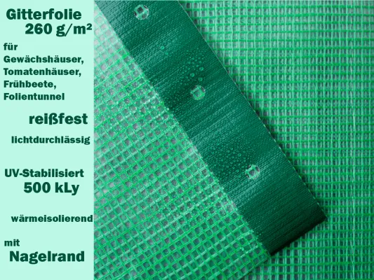 PowerPlanen e. K. erweitert Sortiment und bietet nun hochwertige Gitterfolien für Gewächshäuser an Bild: PowerPlanen e. K. erweitert Sortiment und bietet nun hochwertige Gitterfolien für Gewächshäuser an