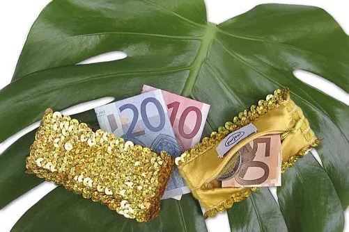 Bild: Frauenzeitschrift LAURA 8/07 stellt den Pailletten-Handgelenk-Safe Purjee vor