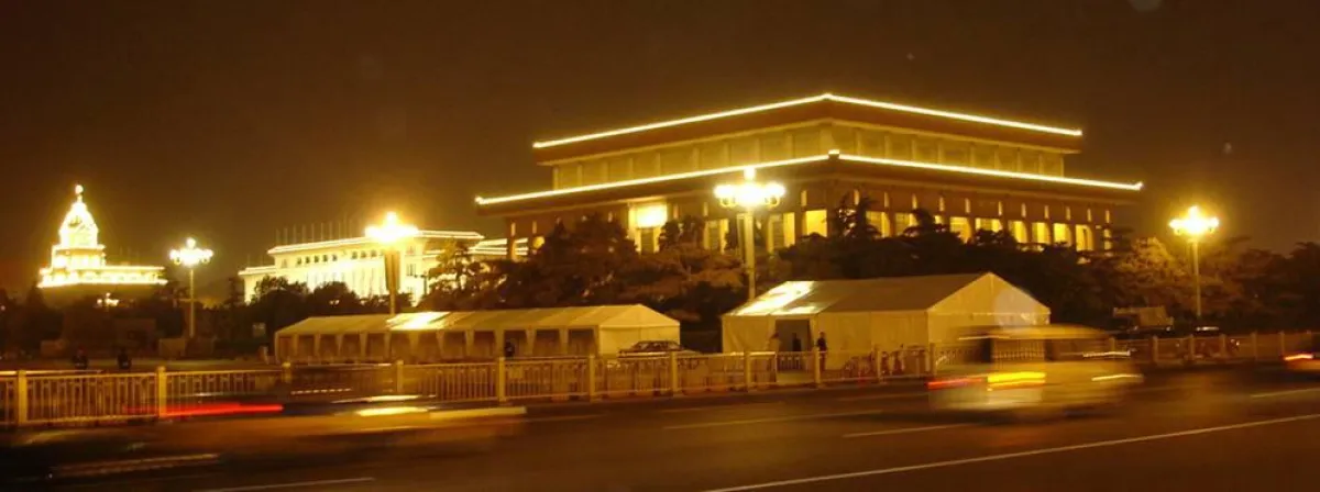 Losberger multiflex Zelte auf dem Platz des himmlischen Friedens in Peking