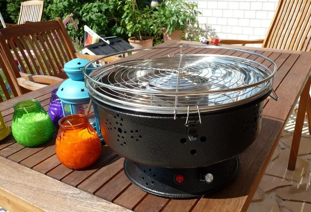 Der raucharme Holzkohlegrill